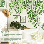 10 Pack Artificial Vines for Room Decor, Artificial Ivy Greenery Garland Fake Vines Hanging Plants Backdrop, alternate view 4