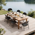 10 Pack Black Padded Folding Chairs with Metal Frame, alternate view 2