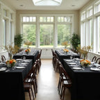 10 Pack Black Tablecloths 70x120 Inch for 6-8 Ft Rectangle Tables in 70x120 Inch in Black, alternate view 7