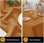 10-Pack Bronze Tablecloths for Rectangle Tables, 54 x 108 Inches in 54 x 108 Inches, alternate view 4
