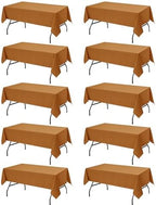 10-Pack Bronze Tablecloths for Rectangle Tables, 60 x 102 Inches in 60 x 102 Inches