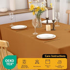 10-Pack Bronze Tablecloths for Rectangle Tables, 60 x 102 Inches in 60 x 102 Inches, alternate view 7