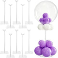 10 Pack Clear Acrylic Tabletop Balloon Stand Kit in 10 Pack 15.75 inch in Clear
