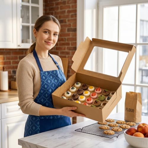 10 Pack Dessert Shooter Box with Window, 24 Count 3 oz, Brown in 24 Count 3 oz in Brown, alternate view 2