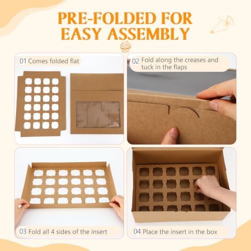 10 Pack Dessert Shooter Box with Window, 24 Count 3 oz, Brown in 24 Count 3 oz in Brown, alternate view 6