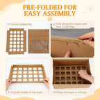 10 Pack Dessert Shooter Box with Window, 24 Count 3 oz, Brown in 24 Count 3 oz in Brown, alternate view 6