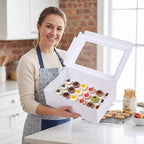 10 Pack Dessert Shooter Box with Window, 24 Count 3 oz, White in 24 Count 3 oz in White, alternate view 2