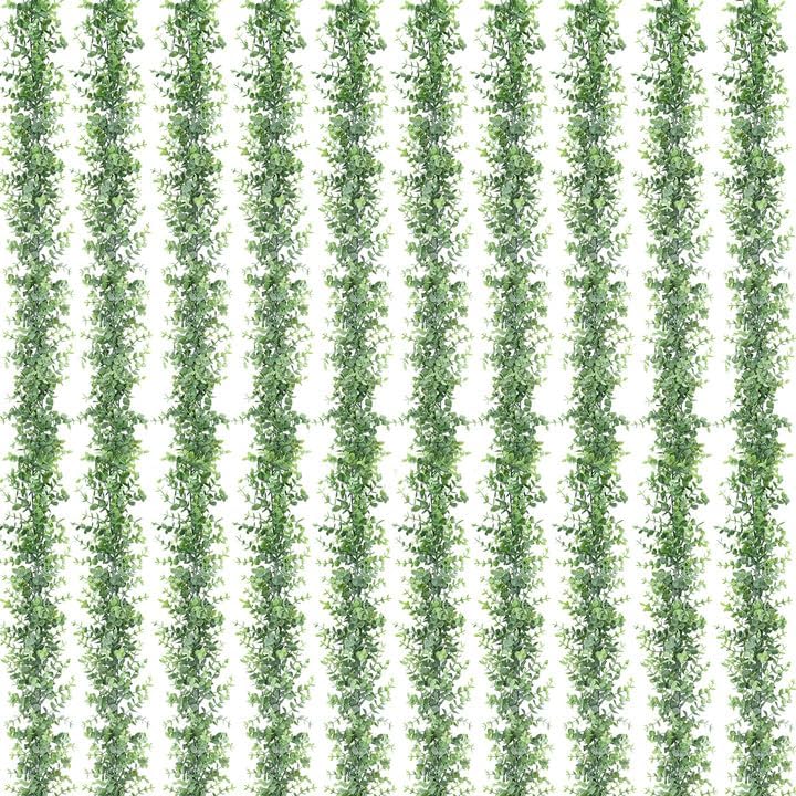 10 Pack Eucalyptus Garland 60Ft Artificial Vines Fake Greenery Garland