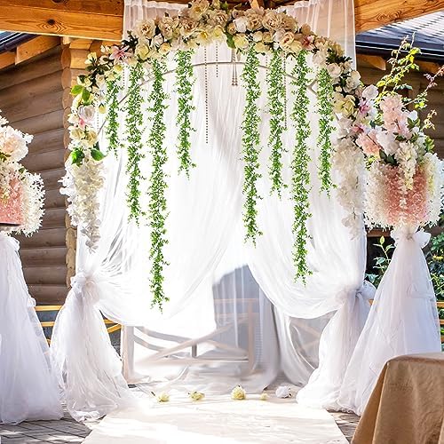 10 Pack Eucalyptus Garland 60Ft Fake Vines Artificial Greenery Garland, alternate view 4