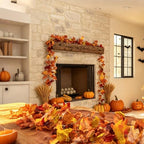 10 Pack Fall Leaf Garland, Hanging Vines Garland Artificial Fall Maple LeavesThanksgiving Decor for Home Wedding, alternate