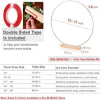10 Pack Floral Hoop with Stand and 38-Yard Paddle Wire 10 Inch Metal Rings for DIY Centerpiece Table Decorations, alternate