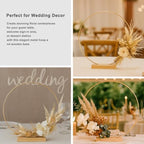 10 Pack Floral Hoop with Stand and 38-Yard Paddle Wire 16 Inch Metal Rings for DIY Centerpiece Table Decorations, alternate