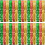 10 Pack Hawaii Backdrop Party Decorations Tinsel Curtain Summer Party Streamer Foil Fringe Birthday Decorations