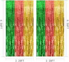 10 Pack Hawaii Backdrop Party Decorations Tinsel Curtain Summer Party Streamer Foil Fringe Birthday Decorations, alternate