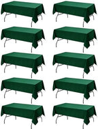 10-Pack Hunter Green Tablecloths for Rectangle Tables, 54 x 108 in