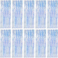 10 Pack Iridescent Backdrop Party Decorations Tinsel Curtain Party Backdrop Foil Fringe Birthday Decorations
