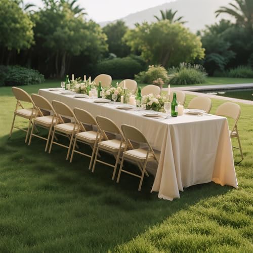 10 Pack Khaki Padded Folding Chairs with Metal Frame, alternate view 2