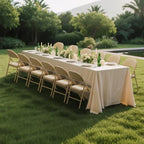 10 Pack Khaki Padded Folding Chairs with Metal Frame, alternate view 2