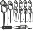 10 Pack Landscape Lights with Dusk to Dawn Sensor Controller