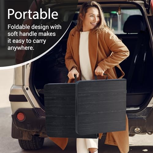 10 PACK of 4 Feet Foldable Table Adjustable Height with Built in Handle, Steel Legs | 4FT Heavy Duty Portable |, alternate
