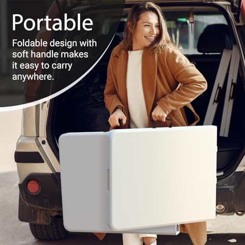 10 Pack of 6 Feet Foldable Table with Built in Handle & Steel Legs | 6FT Heavy Duty Folding Portable | Perfect, alternate