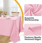 10-Pack Pink Tablecloths for Rectangle Tables, 60 x 120 Inches in 60 x 120 Inches, alternate view 3