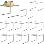 10 Pack Pizza Stand Holder, Metal Pizza Pan Display Riser for Pizza Serving Tray, Non-Slip Square Pizza Rack for