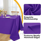 10-Pack Purple Tablecloths for Rectangle Tables, 60 x 102 Inches in 60 x 102 Inches in Purple, alternate view 3