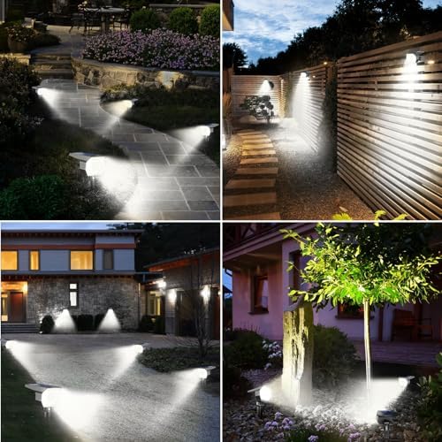 10 Pack Solar Spot Lights Outdoor Waterproof, Landscape Spotlights, alternate view 5