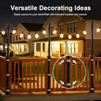 10 Pack String Light Poles for Outside, Upgraded Heavy-Duty Metal Poles for Outdoor String Lights with Fork, alternate view 5