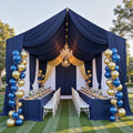 10 Panels 5ft(W) x 20ft(L) Navy Blue Ceiling Drapes for Wedding Parties
