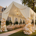 10 Panels 5ftx30ft Beige Ceiling Drapes for Wedding Parties