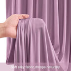 10 Panels Dusty Pink Backdrop Curtains for Wedding Party Wrinkle Free Backdrops Curtain Drapes Fabric, alternate view 5