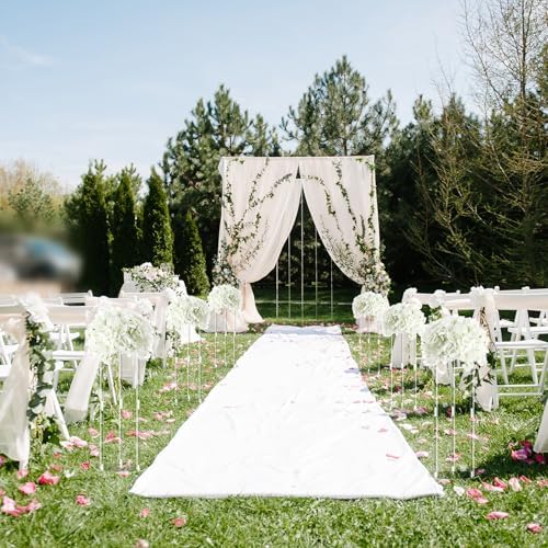 10 Pcs 20 Inch Wedding Centerpieces for Tables Flower Stand in Clear, alternate view 2