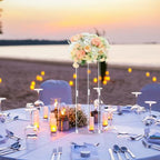 10 Pcs 20 Inch Wedding Centerpieces for Tables Flower Stand in Clear, alternate view 7