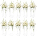 10 Pcs 23.6in Wedding Centerpieces for Tables with Acrylic Laminate in Clear