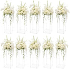 10 Pcs 23.6in Wedding Centerpieces for Tables with Acrylic Laminate in Clear