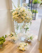 10 Pcs 23.6in Wedding Centerpieces for Tables with Acrylic Laminate in Clear, alternate view 4