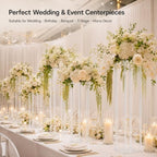 10 Pcs 23.6in Wedding Centerpieces for Tables with Acrylic Laminate in Clear, alternate view 5