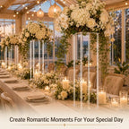 10 Pcs 23.6in Wedding Centerpieces for Tables with Acrylic Laminate in Clear, alternate view 7