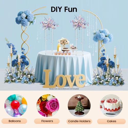 10 Pcs Acrylic Centerpiece Stand, 23.6'' Tall Clear Column Flower Vase Flowers Stand, Rectangular Flower Display, alternate