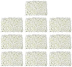 10 PCS Artificial Flower Wall Panel 24" x 16" Faux Flowers Wall Decoration Miky-White Hydrangea Flower Panels