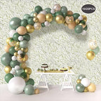 10 PCS Artificial Flower Wall Panel 24" x 16" Faux Flowers Wall Decoration Miky-White Hydrangea Flower Panels, alternate view