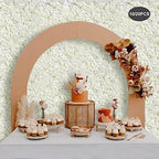 10 PCS Artificial Flower Wall Panel 24" x 16" Faux Flowers Wall Decoration Miky-White Hydrangea Flower Panels, alternate view