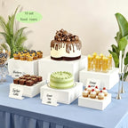 10 Pcs Buffet Risers, Buffet Risers and Stands, Food Risers for Buffet Table, Dessert Table Display Set with, alternate view