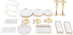 10 PCS Cake Stand Set Gold Crystal Dessert Table Plate Set, Metal Cupcake Tray Candy Fruit Display Tower for, alternate view