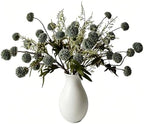 10 Pcs Chrysanthemum Artificial Flowers Silk Stems Blue