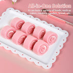 10 Pcs Dessert Set, 6 Three-Tier Cupcake Stands, 4 Serving Trays in white, alternate view 6