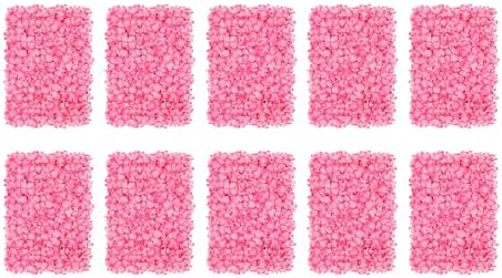 10 PCS Flower Wall Panel 24" x 16" Artificial Flowers Wall Decoration Decorative Hydrangea Flower Panels Walls