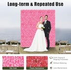 10 PCS Flower Wall Panel 24" x 16" Artificial Flowers Wall Decoration Decorative Hydrangea Flower Panels Walls, alternate
